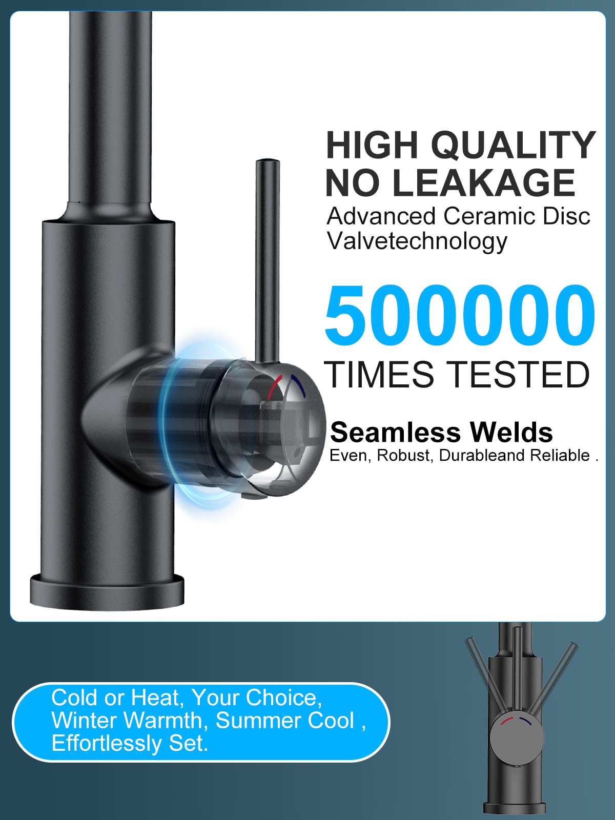 Rubinetto Lavello Cucina,SREWOHS PRO Rubinetto Cucina con Doccetta Estraibile con 4 Doccetta Modelli di Spruzzo,Rubinetto cucina in acciaio inox ad alto arco a 360°,Flessibile Rubinetto Cucina,Nero